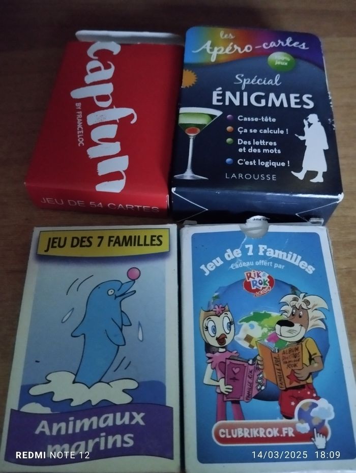 Lots de cartes
