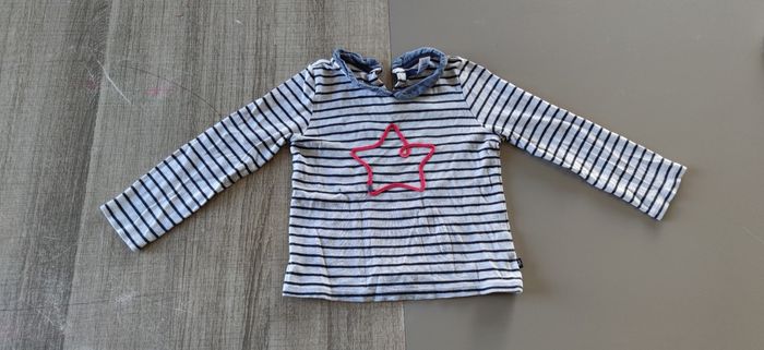 🌟 T-shirt à manches longues Okaïdi – Taille 4 ans fille - photo numéro 4