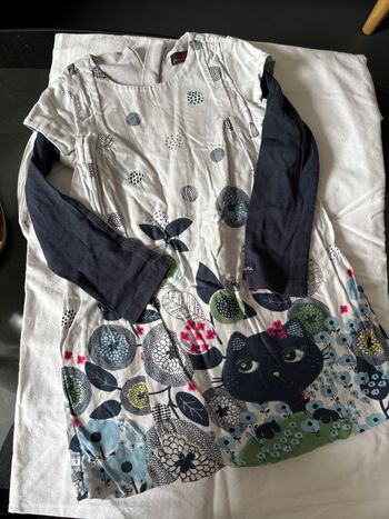 Robe manches longues à motifs catimini 