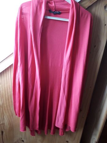 Gilet rose femme