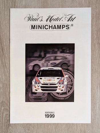 Catalogue miniatures Minichamps 1999