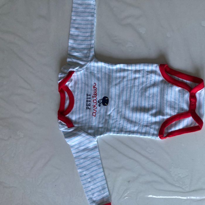 Lot 7 bodies thème aviation orchestra 3 mois - photo numéro 4