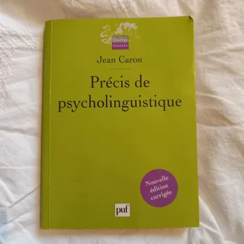 Précis de psycholinguistique jean caron