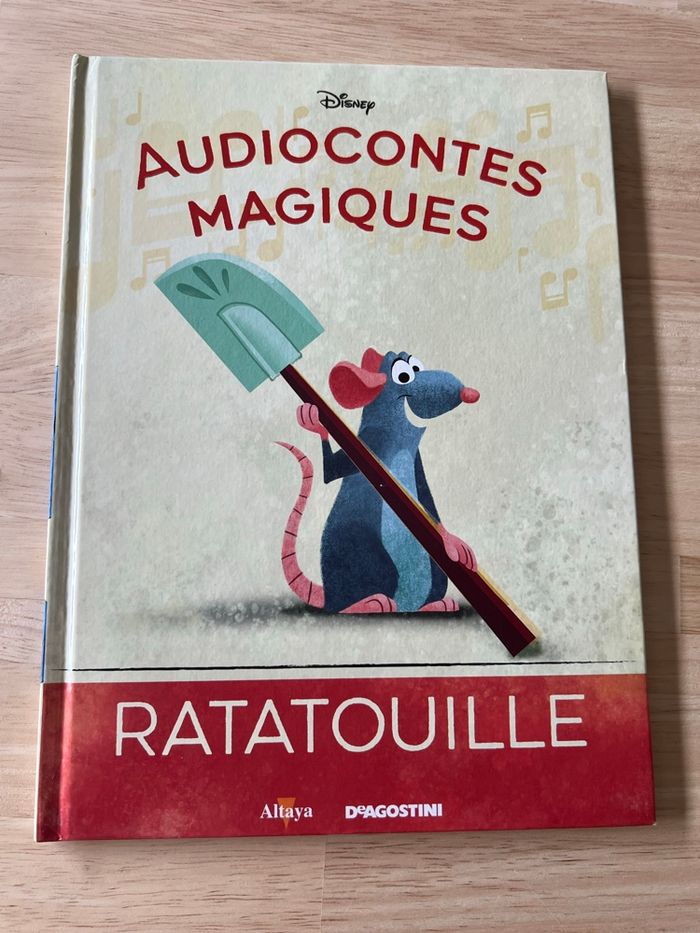 Livre Disney Audiocontes Magiques n°20 – Ratatouille – Bon État (Sans Figurines)