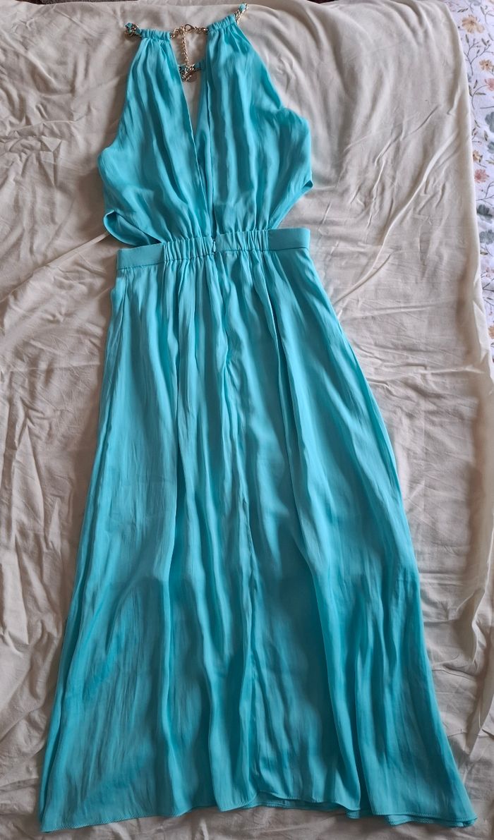 Robe de cérémonie bleue turquoise - photo numéro 2