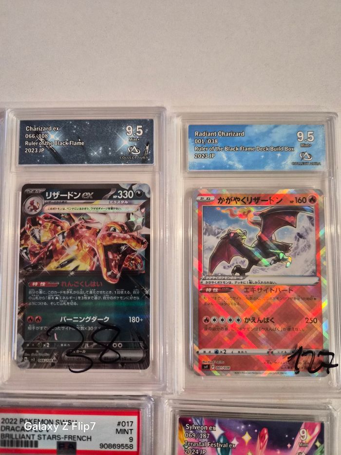 Lot de 7 cartes Pokémon gradées - photo numéro 2