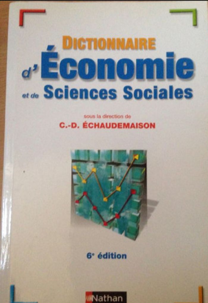 dictionnaire d'économie et de sciences sociales