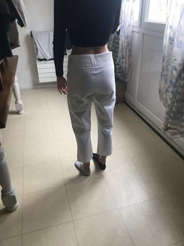 Pantalon court blanc