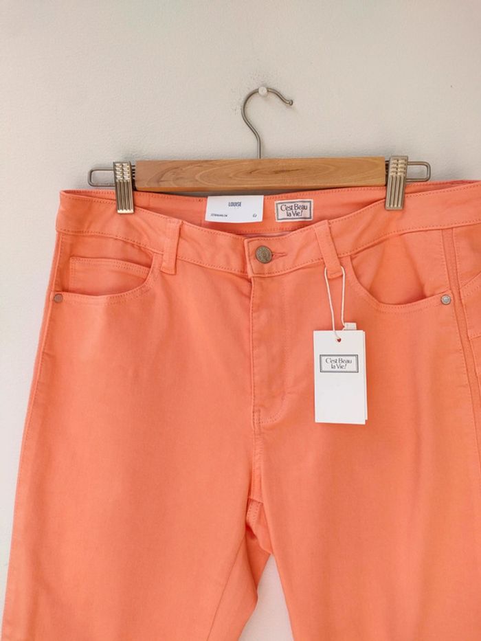 pantalon push up orange 42 44 - photo numéro 2