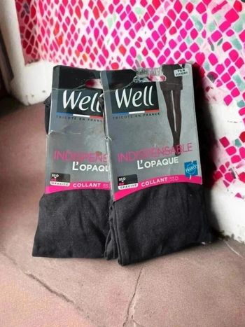 Lots de 2 collants opaque 55D well 3/4
