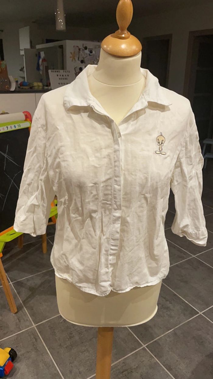 Chemise titi lin coton