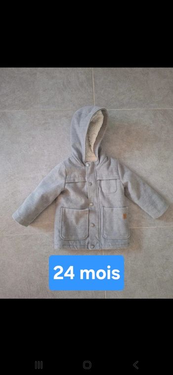 Manteau gris 24 mois