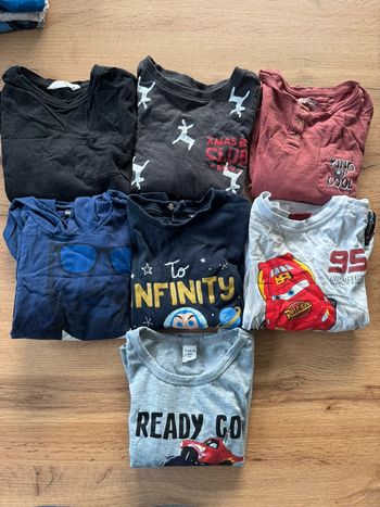 Lot de 7 tee shirts manches longues 4 ans