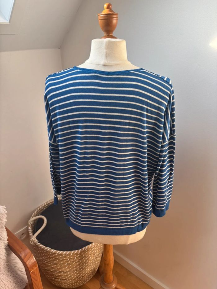 💙 sublime pull fin - La Fée Maraboutée - T38/40 - photo numéro 8