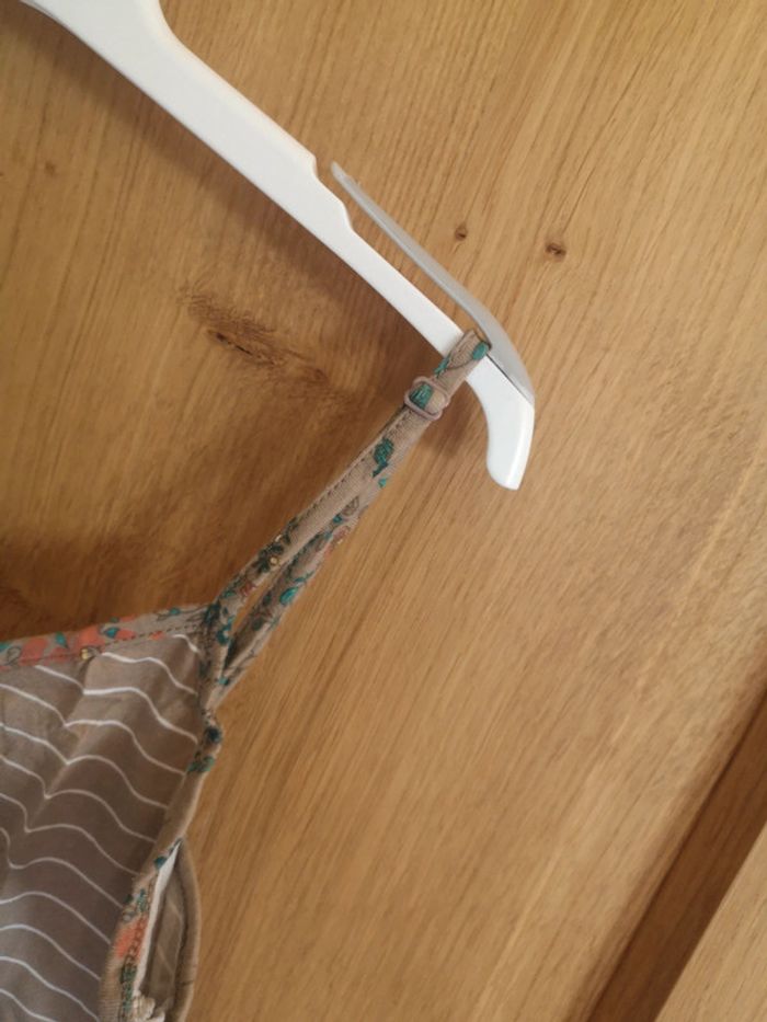 Débardeur QS by S.oliver en brun ligné blanc fleuri Xs - photo numéro 6