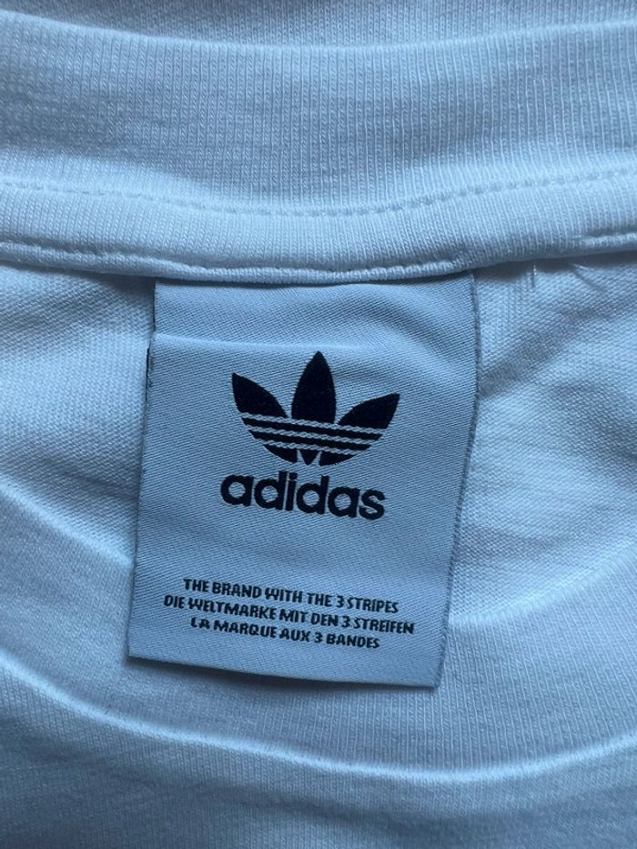 Tee shirt adidas blanc taille S - photo numéro 3