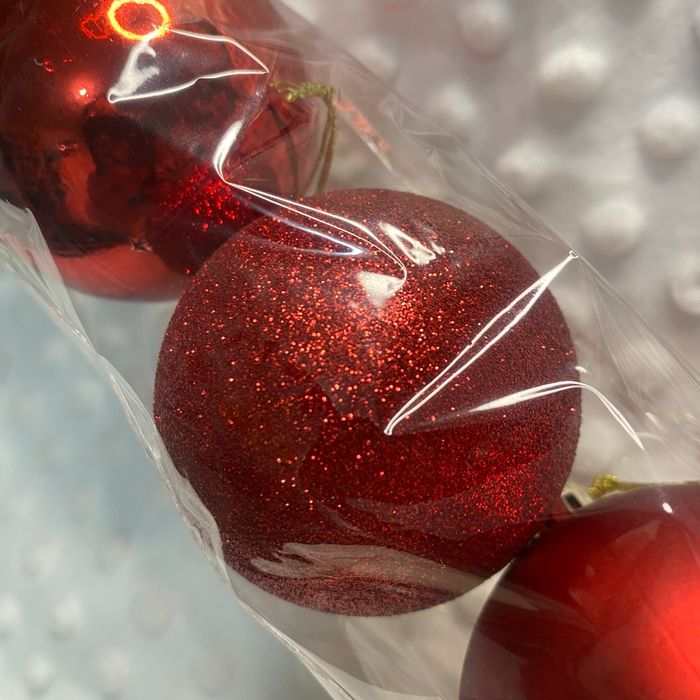 ✨🎄 Set 9 boules rouge – 3 styles différents 🎄✨ - photo numéro 2