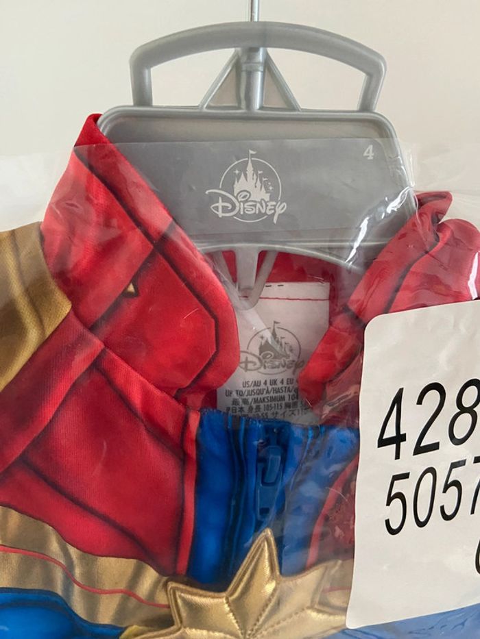 Disney Store Costume Déguisement Captain Marvel pour enfants (Neuf) 4ans - photo numéro 6