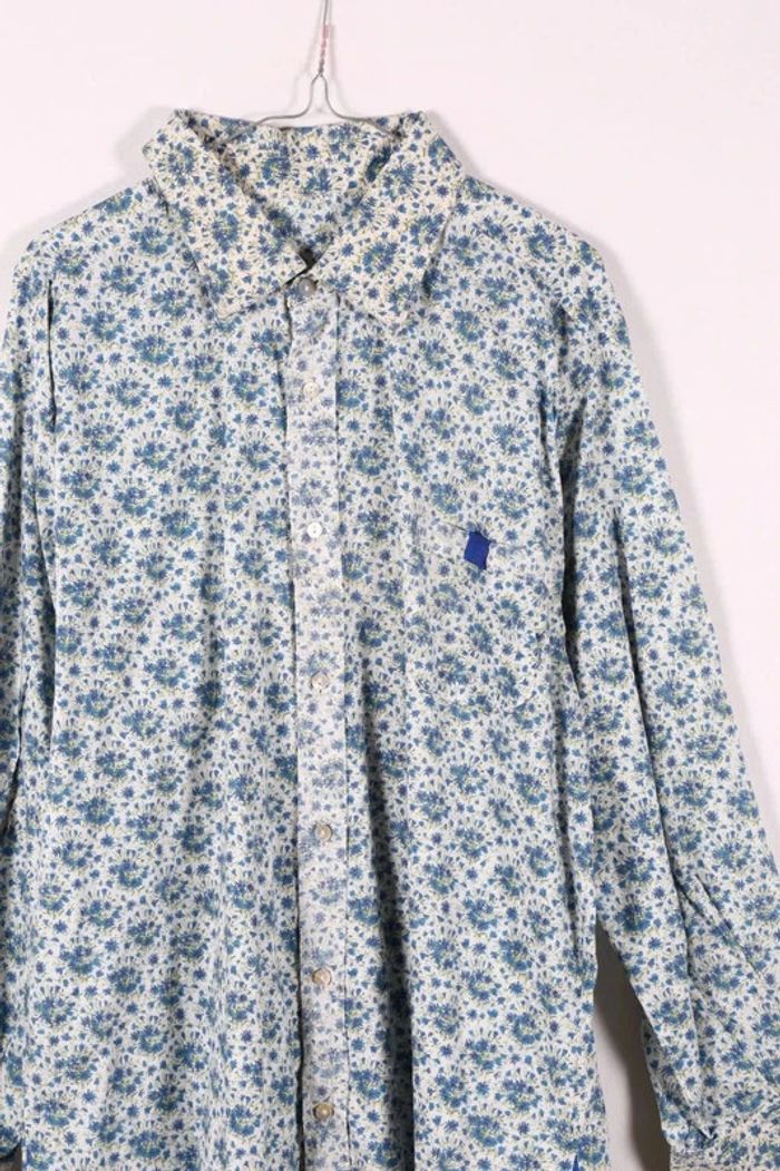 "Adorable chemisier vintage 80's en coton motif liberty (#240511) - photo numéro 2