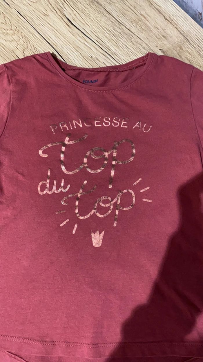 T-shirt manches longues rose - photo numéro 3