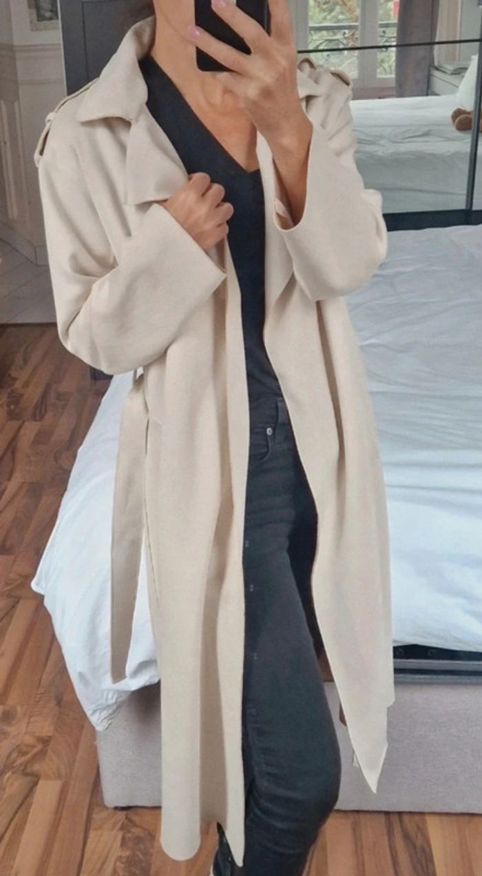 Trench Zara Beige T.XS - photo numéro 8