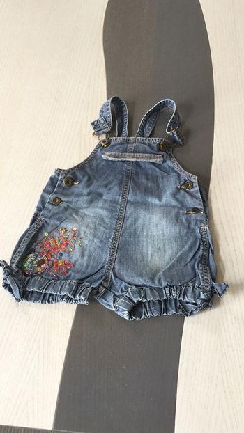 Salopette jeans short 12m Catimini