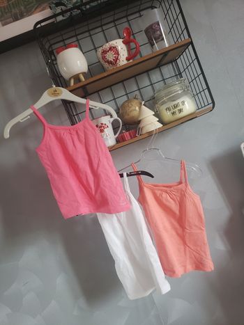 Lot de 3 top bretelles 🎀 Orchestra 1 2 mois 4€