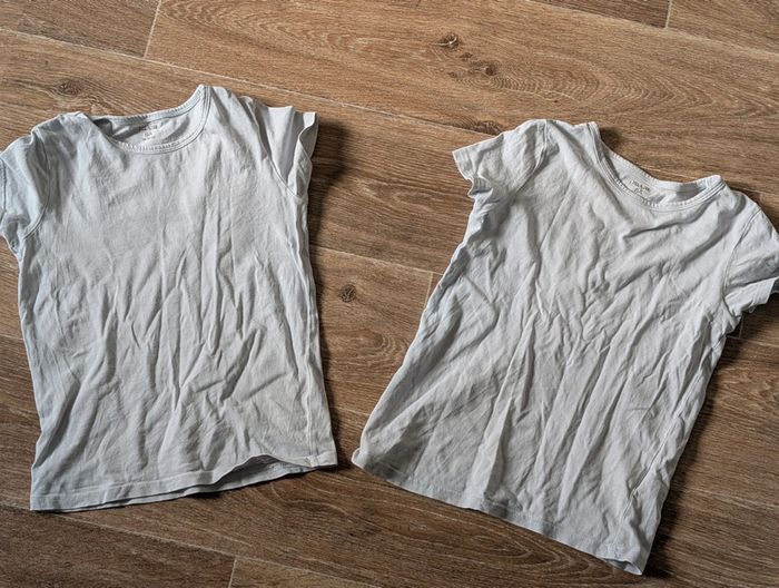 Lot de 2 maillots de corps blanc 8 ans kiabi