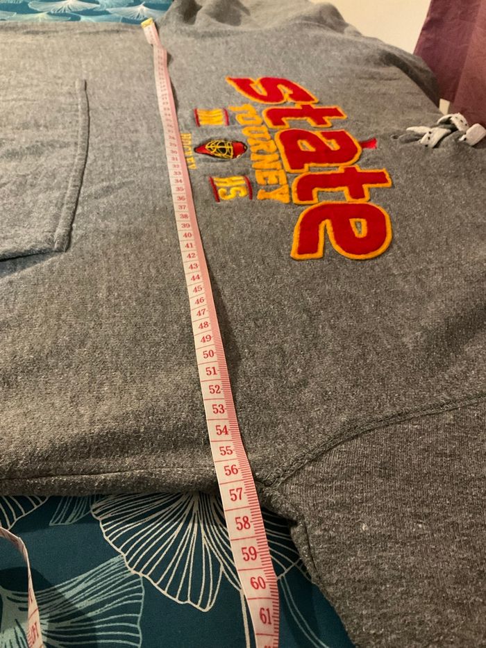 Sweat à capuche gris pour homme MV Sport state tourney hockey 2013 taille M 605 - photo numéro 5