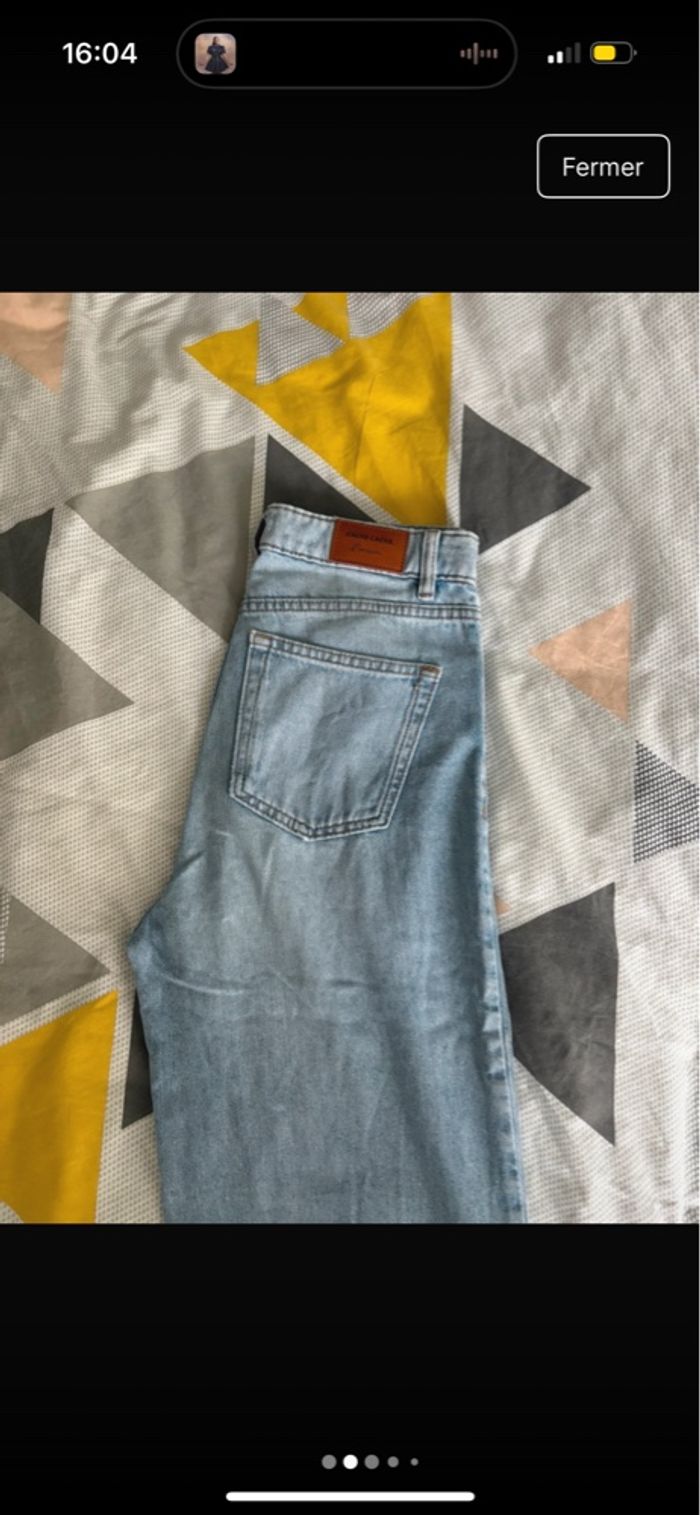 jeans large bleu femme - photo numéro 2