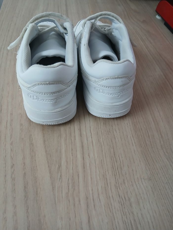 Baskets blanches Champion 34  garçon - photo numéro 3