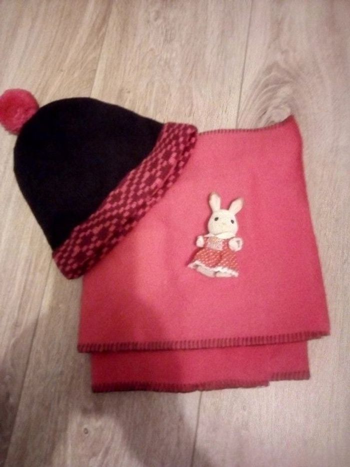 ensemble bonnet 50 cms et écharpe