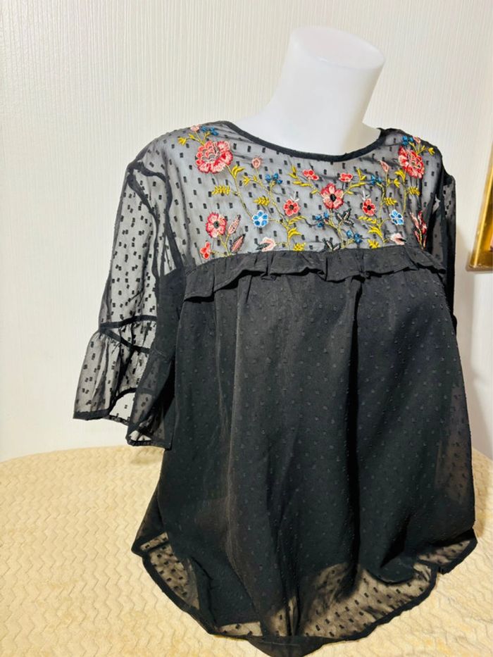 Blouse broderie bohème grande taille femme kiabi taille XL - photo numéro 2
