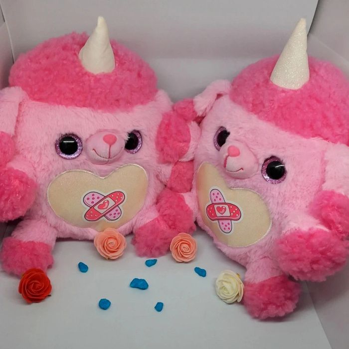 2 peluches zuru rainbowcorns