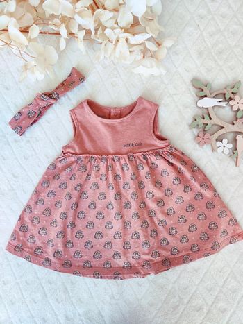 Jolie petite robe fleurie en coton 6 mois Vertbaudet