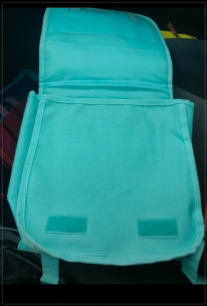Petit sac a dos cartable cheval arc en ciel - photo numéro 2