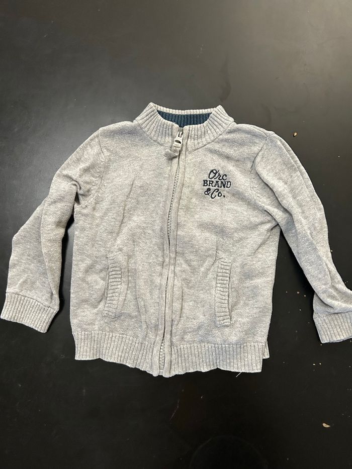 Gilet gris Orchestra 12 mois