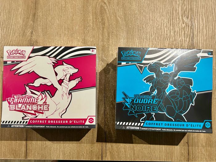 Pokémon Duo ETB EV10.5 Flamme Blanche + Foudre Noire FR - photo numéro 2