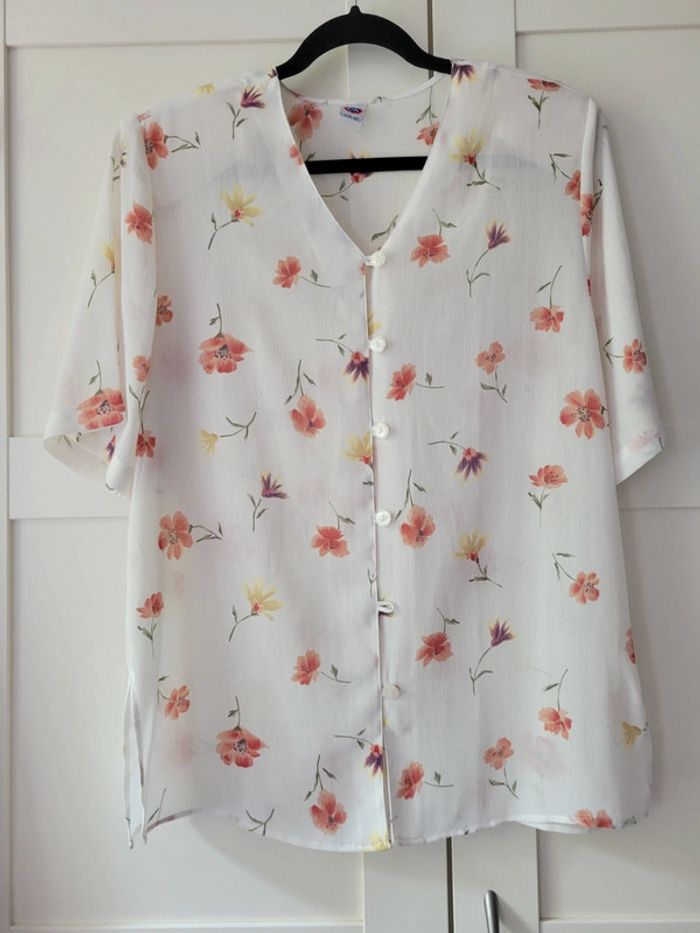 Blouse chemisier fleurit