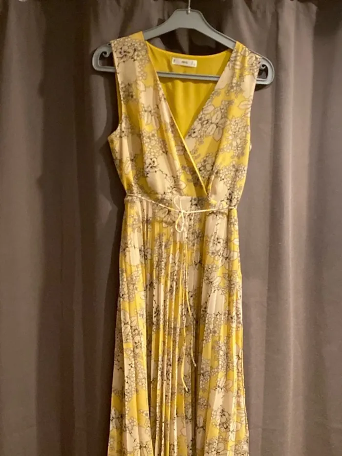 Robe longue plissée mango - photo numéro 2