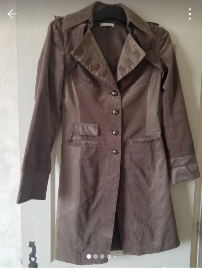 Manteau veste trench vintage long promod T 36 - photo numéro 4