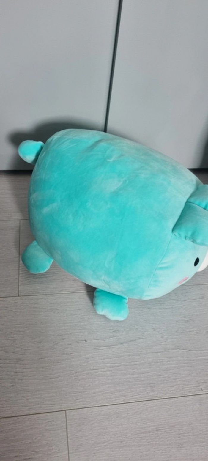 Grosse peluche moelleuse bleu - photo numéro 3