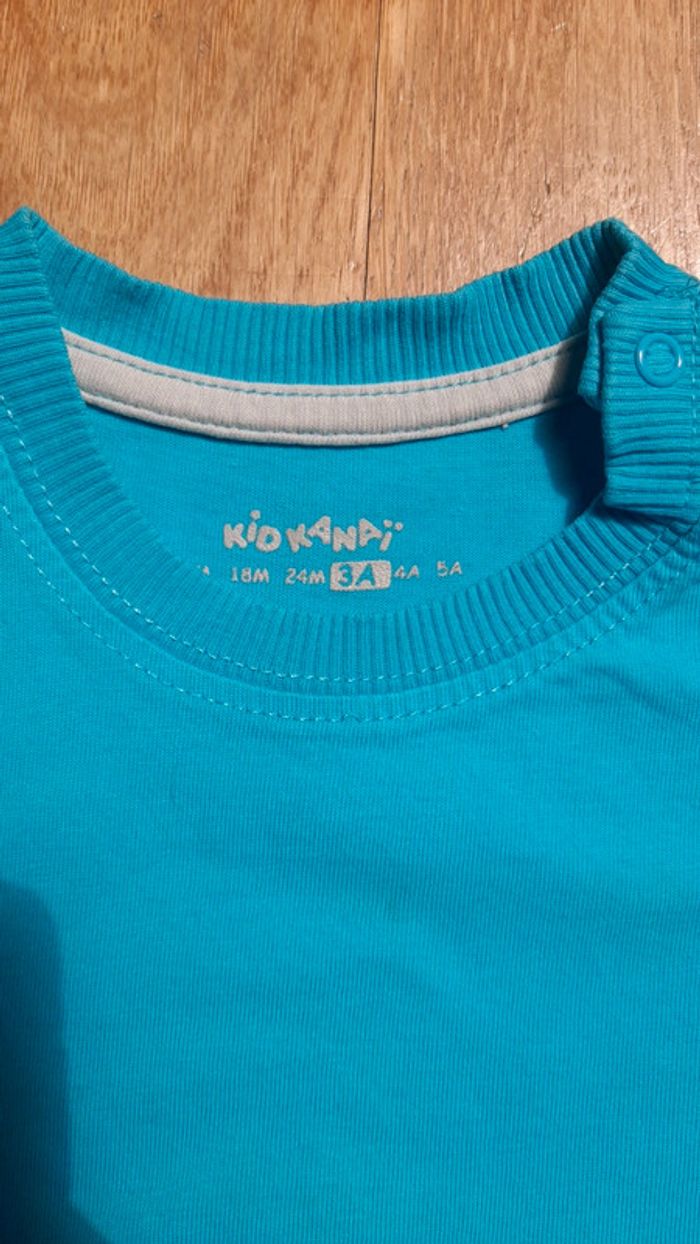 Tshirt bleu 3ans - photo numéro 2