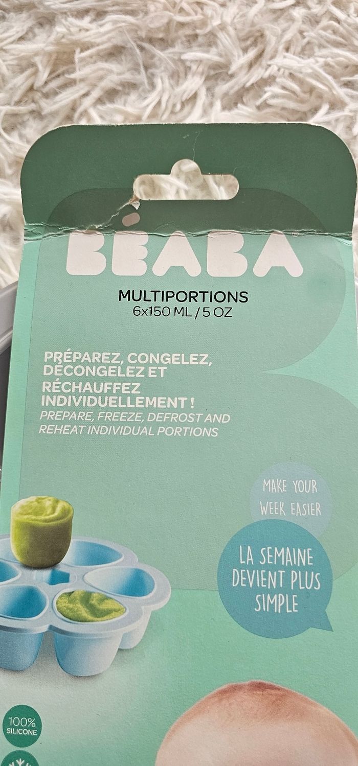 Fleur 🌸 multiportion Béaba XL 150ml Neuf - photo numéro 2