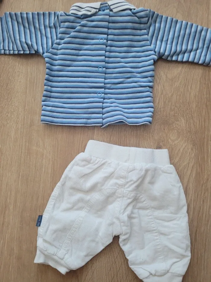 Ensemble 2 pièces P'tit Bisou 1 mois - photo numéro 5