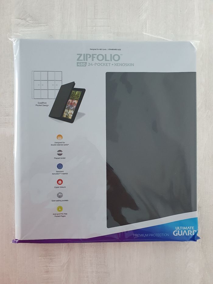 Portfolio Ultimate Guard Zipfolio Xenoskin 480 Noir