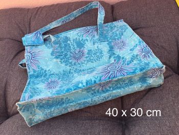 Sac de plage bleu