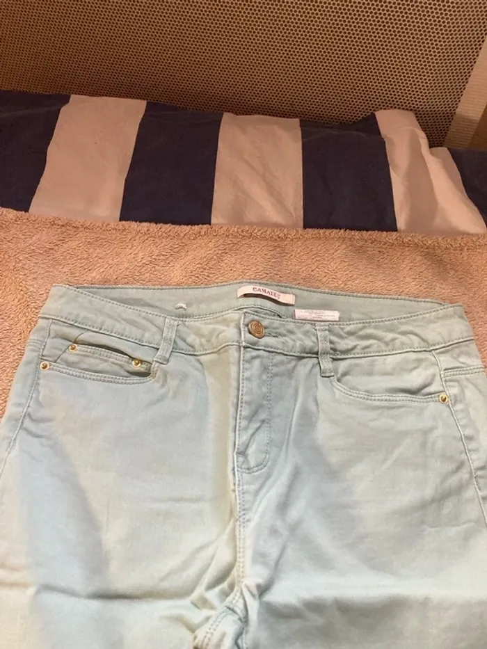 Pantalon pantacourt camaïeu 40 - photo numéro 3