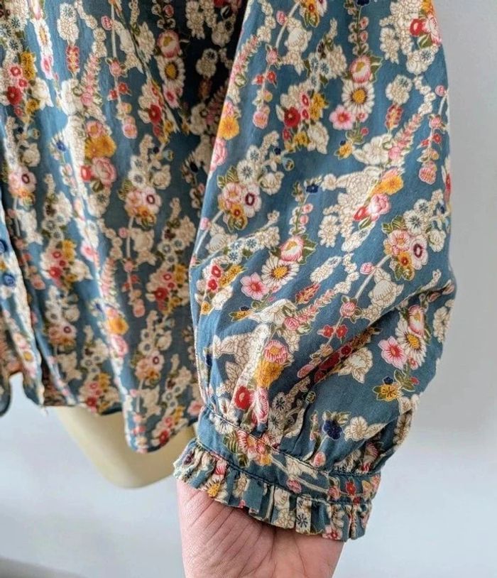 Chemisier blouse fleurie 100% coton - Not Shy - taille M - photo numéro 5