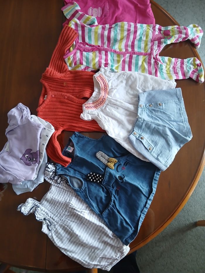 Lot vetelent été fille 6 mois